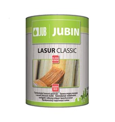 Tankoslojni transparentni premaz (boja) za drvo JUBIN Lasur classic bijela - 2,5 L